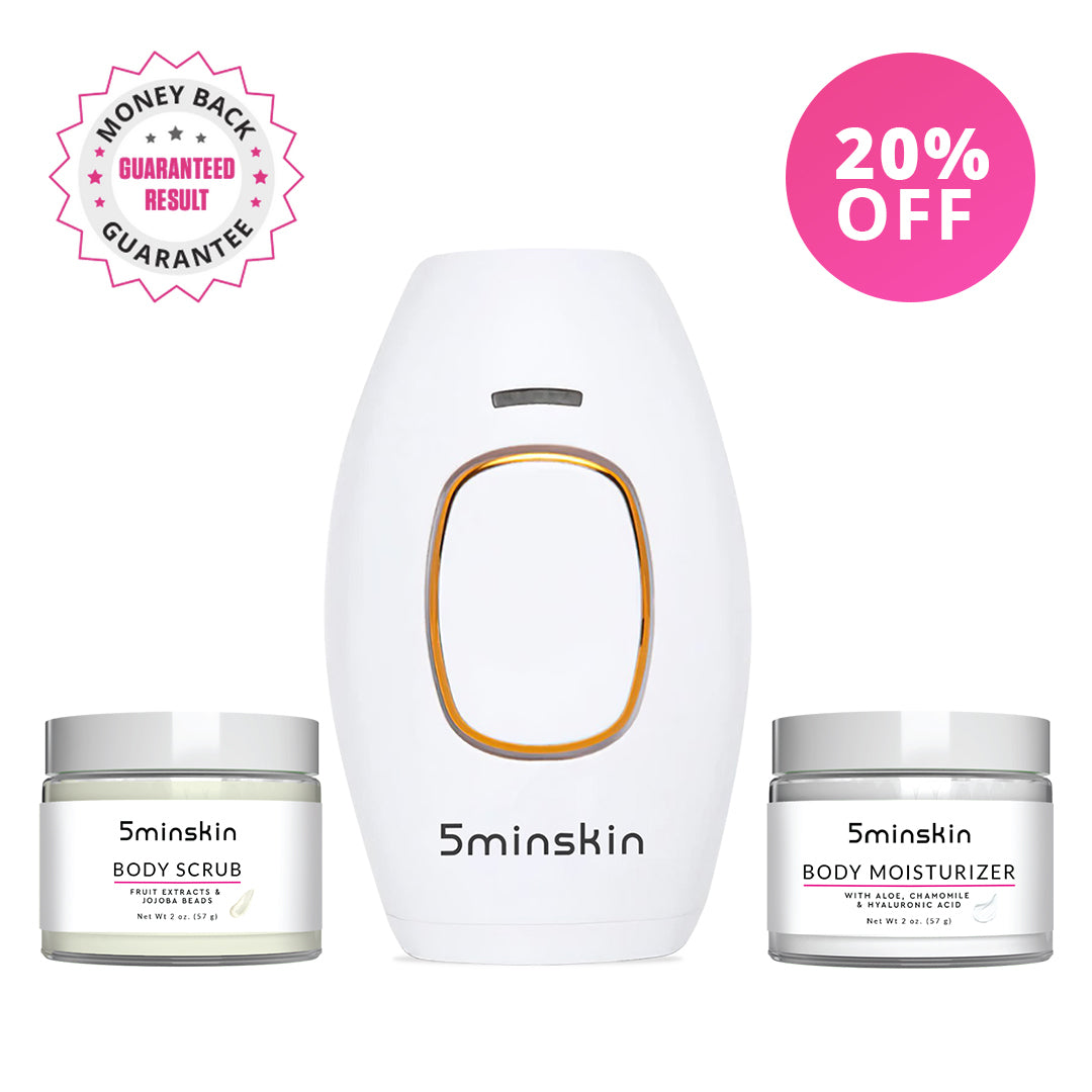 5MINSKIN KOMPLETT LASER HÅRFJERNINGSSETT