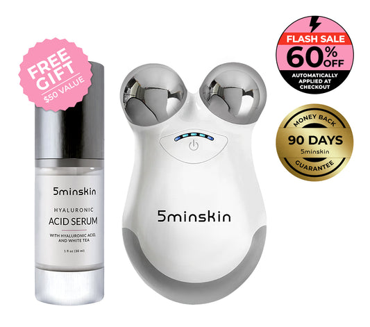 5MinSkin MicroSculpt + Hyaluronsyre Serum (30 Dagers Forsyning)