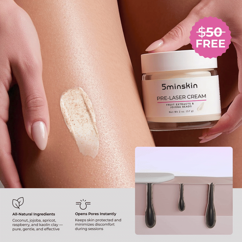 5MINSKIN AT-HOME LASER HÅRFJERNING HÅNDSETT - 50% RABATT INTERNASJONAL KVINNEDAGSSALG