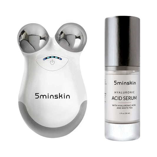 5MinSkin MicroSculpt + Hyaluronsyre Serum (30 Dagers Forsyning)